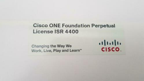 Cisco ONE perpetual licentie ISR 4400 C1F1PISR4400SK9