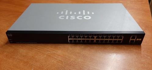 Cisco SF200-24FP, 24x 100 Mbps PoE, 2x 1 Gbps, 2x SFP combo