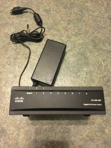Cisco SG200-08P POE GiGabit switch 8 poorten