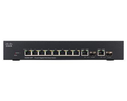 Cisco SG200-10FP  10x 1Gbps  2x Combo SFP  Managed Switch