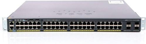 Cisco WS-C2960X-48LPS-L  48poorts, 370watt PoE, rackmount