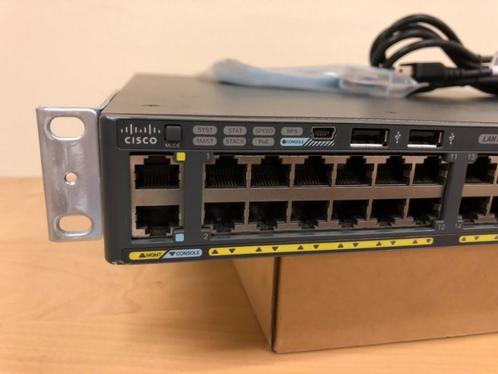Cisco WS-C2960X-48LPS-L PoE 48 port GiG netwerk switch