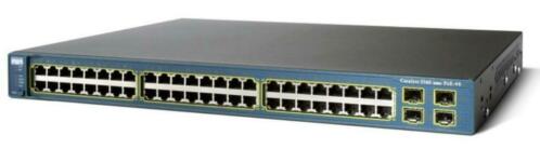 Cisco WS-C3560-48PS-S, 48 10100 Mb, PoE