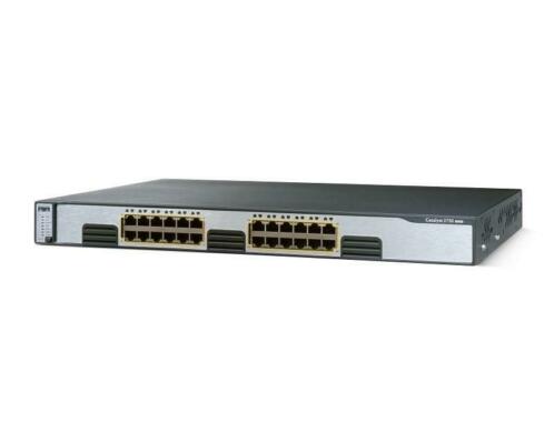 Cisco WS-C3750G-24T-S, 24 Gigabit