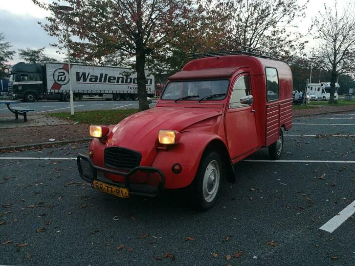 Citroen 2CV grijs kenteken