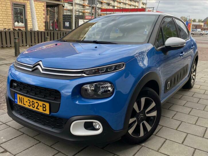 Citroen C3 1.2 Puretech 82pk 2017 Blauw camera cruise airco