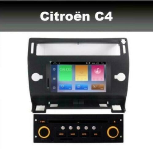 Citroen C4 radio navigatie android 10 wifi carkit dab usb