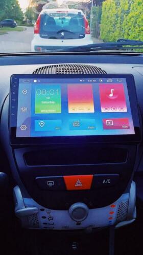 Citron C1 Toyota Aygo Peugeot 107 Android 11 navigatie