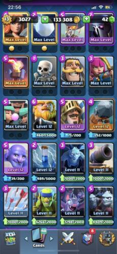 Clas royale account max level