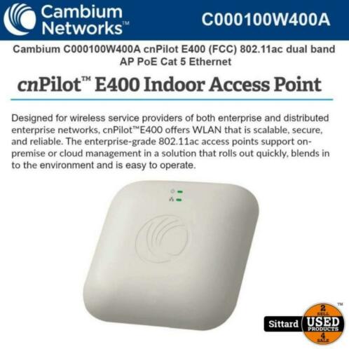 cnPilot e400 smart WiFi professioneel acces point  100
