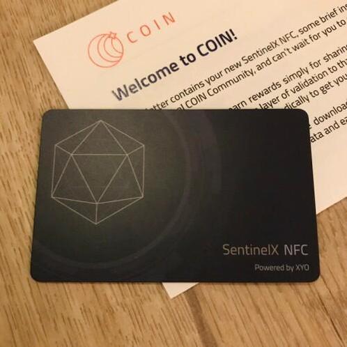 Coin App Sentinel NFC cryptocurrency minen mobiel