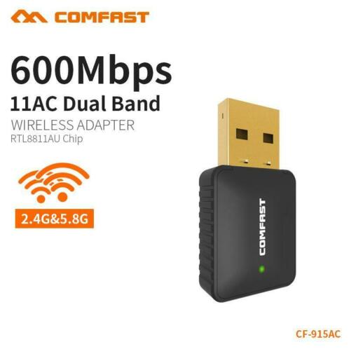 COMFAST AC 600 Mbps USB Antenne Wifi Dongle Laptop PC