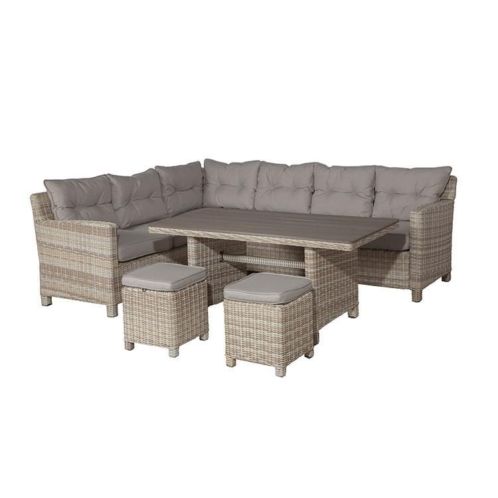 comfortabele Bluebird Jaru lounge dining set LINKS 2 krukjes