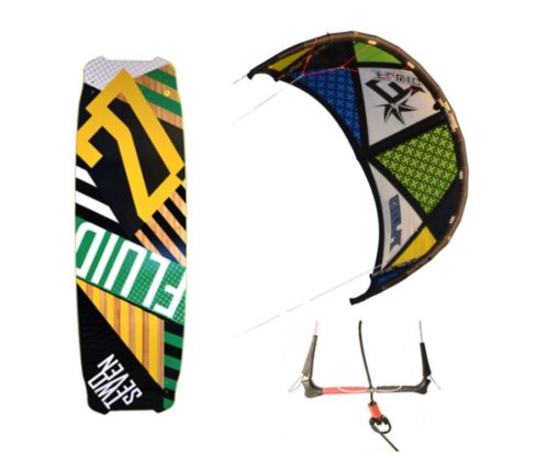 Complete beginner set nieuwe kite, bar, board voor 990,- 