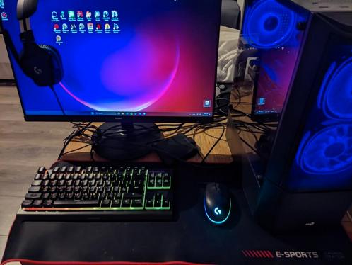 Complete Gaming PC with Keyboard, Mouse, Monitor, RX6600