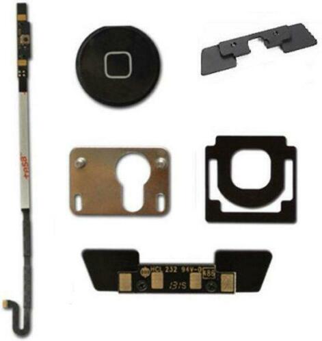 complete home button set voor ipad 4 -zwart