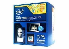 Complete Intel i7 4790 4GHz PC evt AMD R7 250 2GB Videokrt