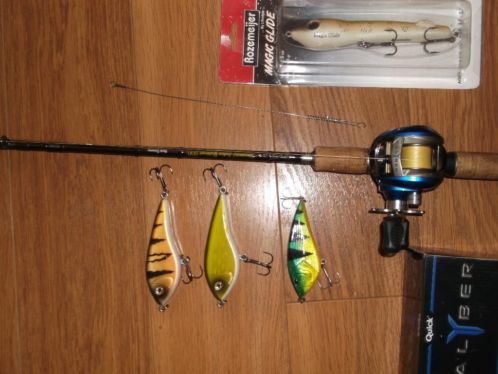 Complete jerkbait set. hengel reel Jerkbaits