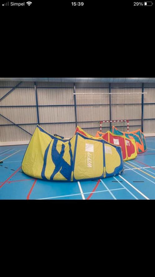 Complete kite set 2018 11 meter en 13meter , 10merelees goed