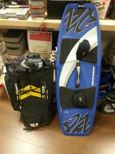 Complete set Naish board en Cabrinha 14m2 kite