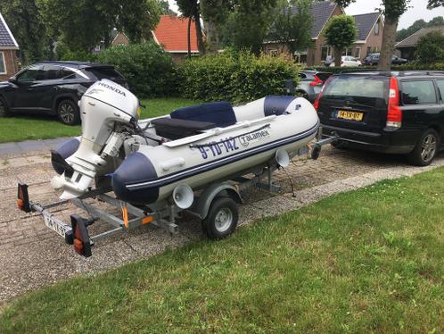 Complete set Rubberboot Talamex met 15PK Honda buitenboord