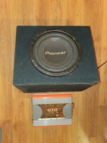 Complete set speaker  versterker 1000 watt max