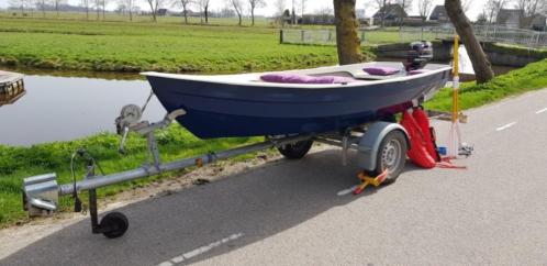 Complete sloep-visboot-tourboot 4.10mtrailermotormeer