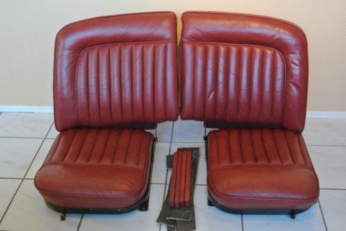 COMPLETE stoelen Jaguar XK 140 Kleur 039bordeau rood039