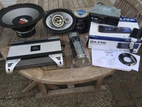 Complete topkwaliteit JBL, Alpine, Kenwood, Dietz audio set