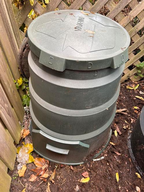 Compostvat compostbak met deksel en onderplaat