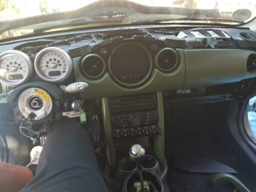 Cooper s dashboard inleg leger groen r53