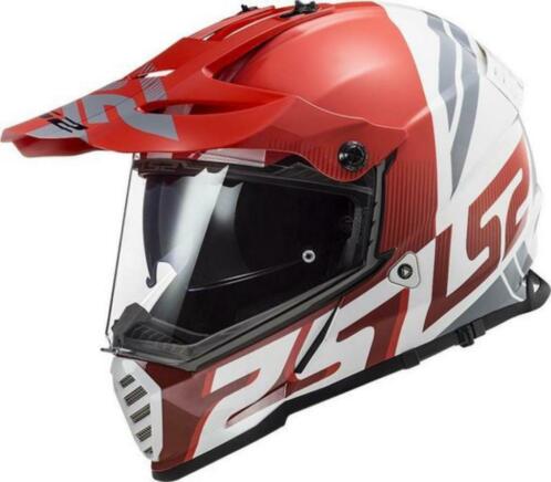 Crosshelm XL (60-61cm) Pioneer Evo Rood-Wit Nieuw