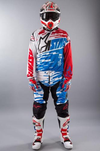 Crosskleding Alpinestars Racer Braap Blauw-Rood-Wit