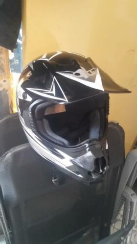 CrossmotorScooterBrommer Offroad Helm Maat ML