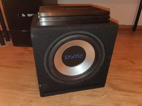 Crunch 350GPX subwoofer (700W350RMS)  1000W versterker