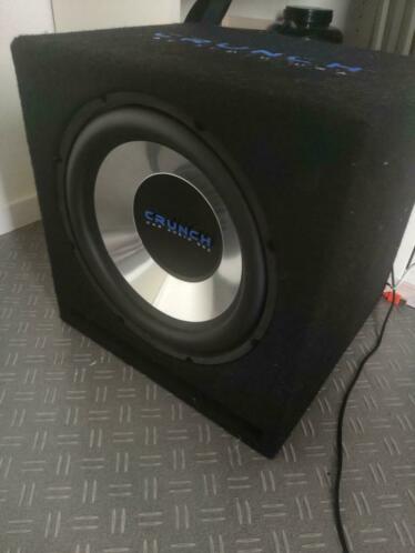 Crunch Auto subwoofer met versterker en kabels 500 watt