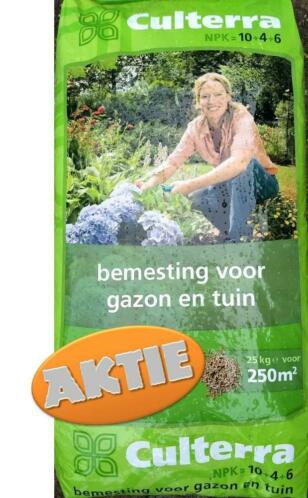 Culterra organische mest korrel voor Gazon amp Tuin 25kg