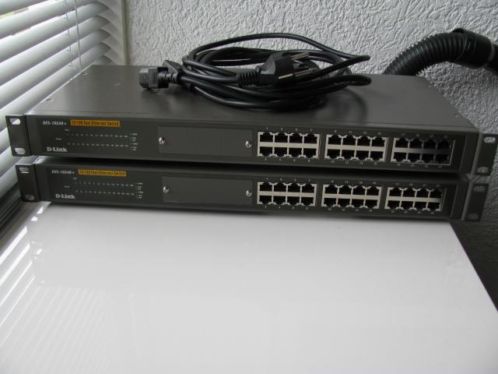 D-Link Netwerk Switch met 24 poorten model DES-1024R