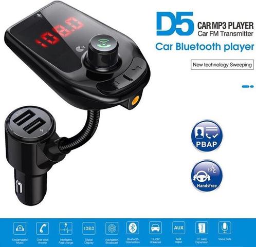 D5 FM TRANSMITTER - BLUETOOTH CARKIT - HANDSFREE