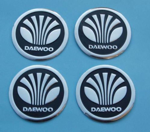 Daewoo Aluminium 60 mm Naafstickers Naaf Stickers Naafdop 