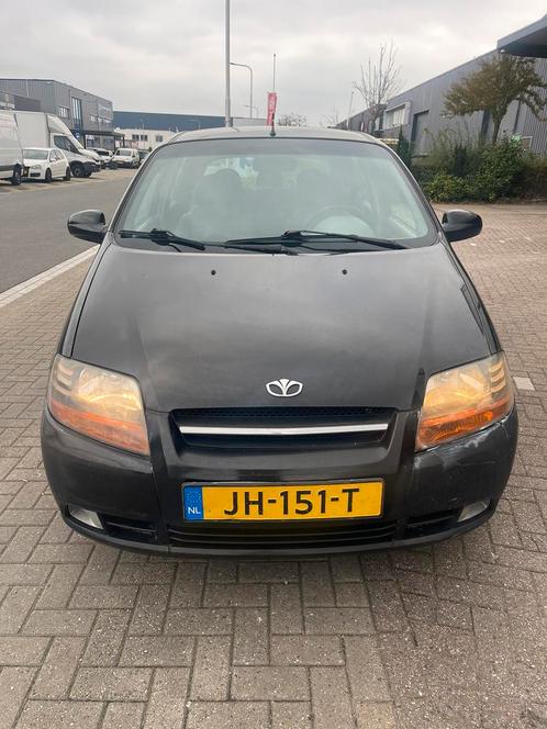 Daewoo Kalos 1.4 2004 Zwart 168dk AC elec.ramen 5drs