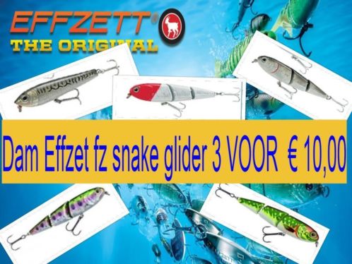 Dam Effzett snake gliders 3 voor  10,00