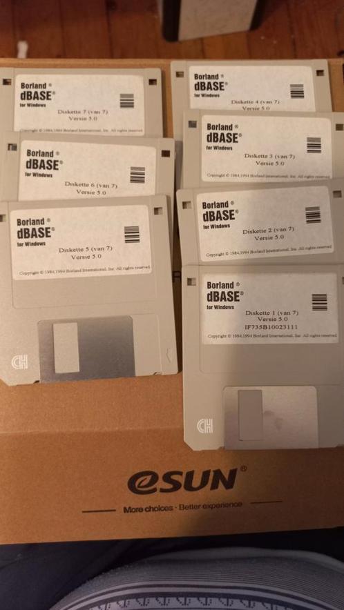 dBase 5.0 installatie-diskettes