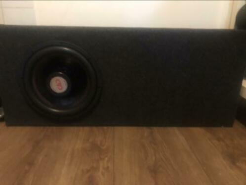 DD shallow subwoofer met berekende kist en mono NIEUW