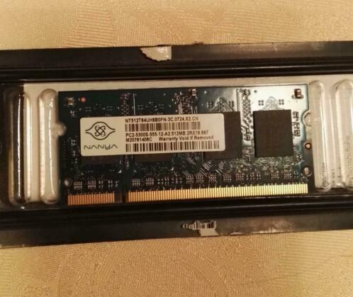 DDR2  SODIMM 512 mb  Laptop geheugen