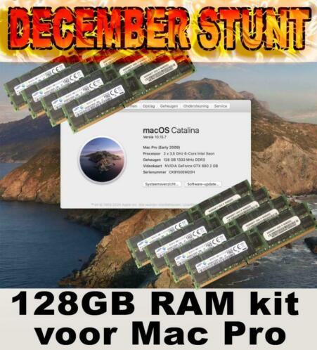 DECEMBER STUNT MAC Pro 4.15.16.1 RAM latjes bv 96GB kit