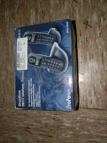 Dect telefoon twinset PDX-5920 Pandjeshuis Harlingen