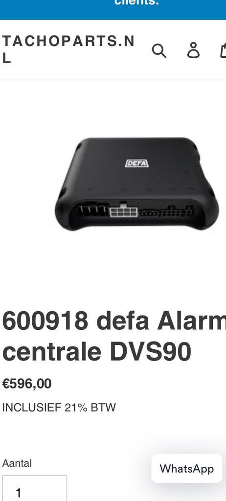 DEFA DVS90 alarm alleen gemonteerd geweest.