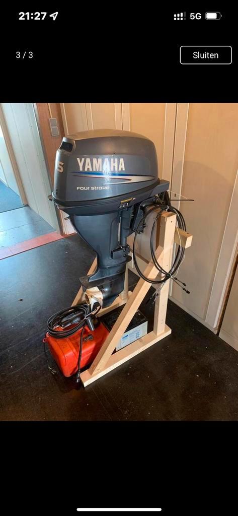 Defect Yamaha 15 pk kortstaart 4 takt elektrisch gestart