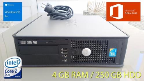 Dell 780 Intel Core2Duo E7400 Windows 10 Office 4GB 250GBHDD